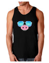 Kyu-T Face - Oinkz Cool Sunglasses Dark Loose Tank Top-Mens Loose Tank Top-TooLoud-Black-Small-Davson Sales