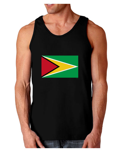 TooLoud Guyana Flag Dark Dark Loose Tank Top-Mens Loose Tank Top-TooLoud-Black-Small-Davson Sales