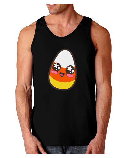 Cute Boy Child Candy Corn Family Halloween Dark Loose Tank Top-Mens Loose Tank Top-TooLoud-Black-Small-Davson Sales