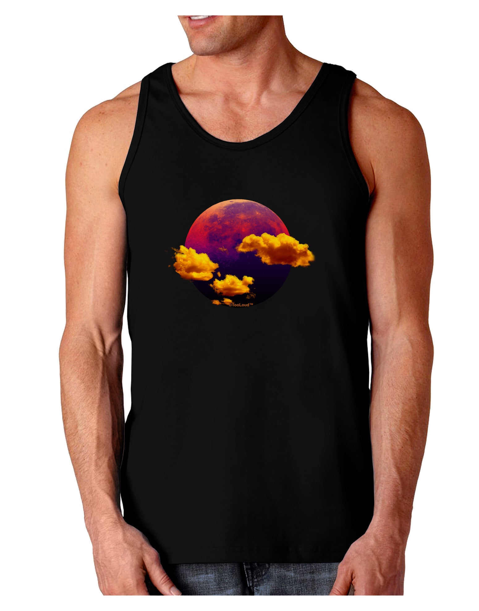 Moon Dream Venus Dark Loose Tank Top-Mens Loose Tank Top-TooLoud-Black-Small-Davson Sales