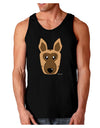 Cute German Shepherd Dog Dark Loose Tank Top by TooLoud-Mens Loose Tank Top-TooLoud-Black-Small-Davson Sales