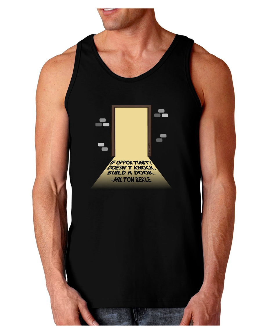 Build A Door Dark Loose Tank Top-Mens Loose Tank Top-TooLoud-Black-XXX-Large-Davson Sales