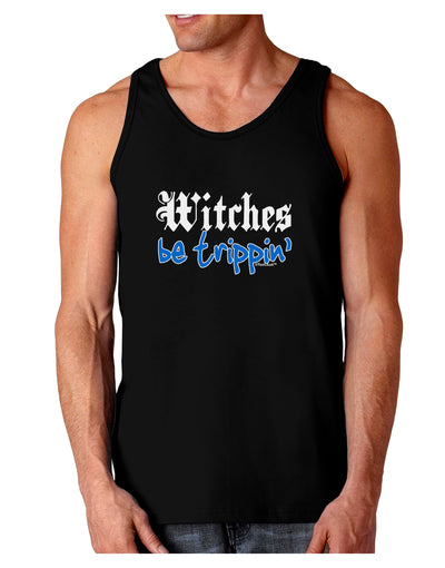 TooLoud Witches Be Trippin Blue Dark Loose Tank Top-Mens Loose Tank Top-TooLoud-Black-Small-Davson Sales