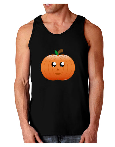 Cute Pumpkin Halloween Dark Loose Tank Top-Mens Loose Tank Top-TooLoud-Black-Small-Davson Sales