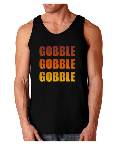 Gobble Gobble Gobble - Thanksgiving Dark Loose Tank Top-Mens Loose Tank Top-TooLoud-Black-Small-Davson Sales