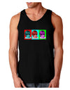 Extraterrestial Pop-art #1 Dark Loose Tank Top by TooLoud-Mens Loose Tank Top-TooLoud-Black-Small-Davson Sales