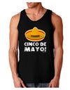 Sombrero Design - Cinco de Mayo Dark Loose Tank Top by TooLoud-Mens Loose Tank Top-TooLoud-Black-Small-Davson Sales