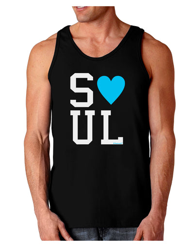 Matching Soulmate Design - Soul - Blue Dark Loose Tank Top by TooLoud-Mens Loose Tank Top-TooLoud-Black-Small-Davson Sales