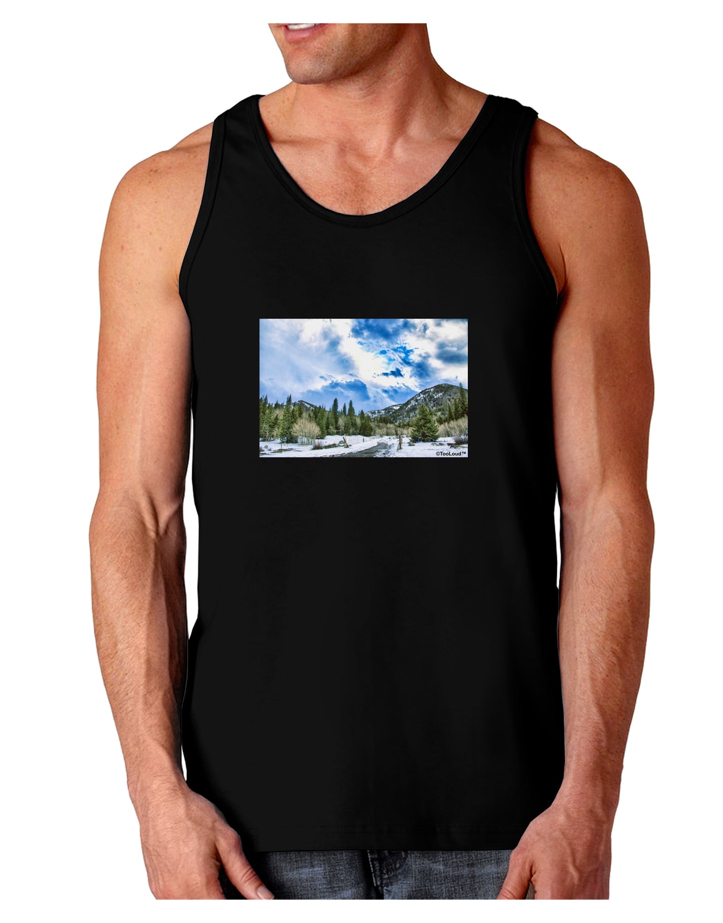 El Dora CO Dark Loose Tank Top-Mens Loose Tank Top-TooLoud-Black-Small-Davson Sales
