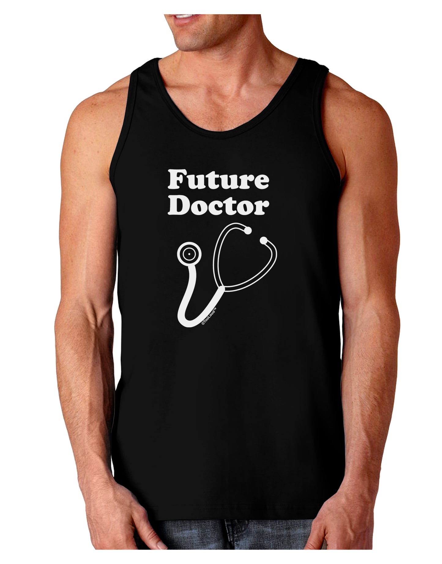Future Doctor Dark Loose Tank Top-Mens Loose Tank Top-TooLoud-Black-Small-Davson Sales