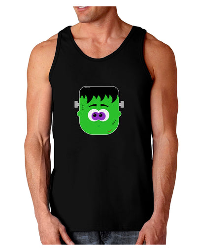 Frankenstein Face Halloween Dark Loose Tank Top-Mens Loose Tank Top-TooLoud-Black-Small-Davson Sales