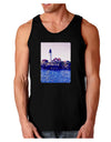 Watercolor Lighthouse 2 Dark Loose Tank Top-Mens Loose Tank Top-TooLoud-Black-Small-Davson Sales