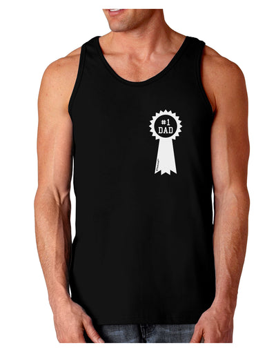 Number One Dad Award Ribbon Dark Loose Tank Top-Mens Loose Tank Top-TooLoud-Black-Small-Davson Sales