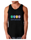 Happy Hanukkah Dreidels Dark Loose Tank Top-Mens Loose Tank Top-TooLoud-Black-Small-Davson Sales