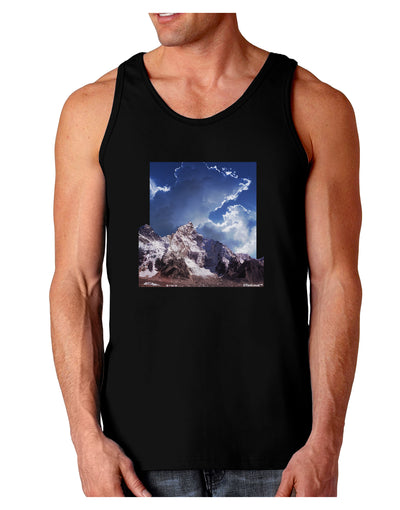 Mountain Pop Out Dark Loose Tank Top by TooLoud-Mens Loose Tank Top-TooLoud-Black-Small-Davson Sales