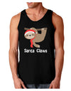 Cute Christmas Sloth - Santa Claws Dark Loose Tank Top by TooLoud-Mens Loose Tank Top-TooLoud-Black-Small-Davson Sales