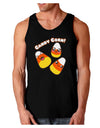 Cute Kawaii Candy Corn Halloween Dark Loose Tank Top-Mens Loose Tank Top-TooLoud-Black-Small-Davson Sales