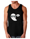 Cute Nerd Ghost Boo Halloween Dark Loose Tank Top-Mens Loose Tank Top-TooLoud-Black-Small-Davson Sales