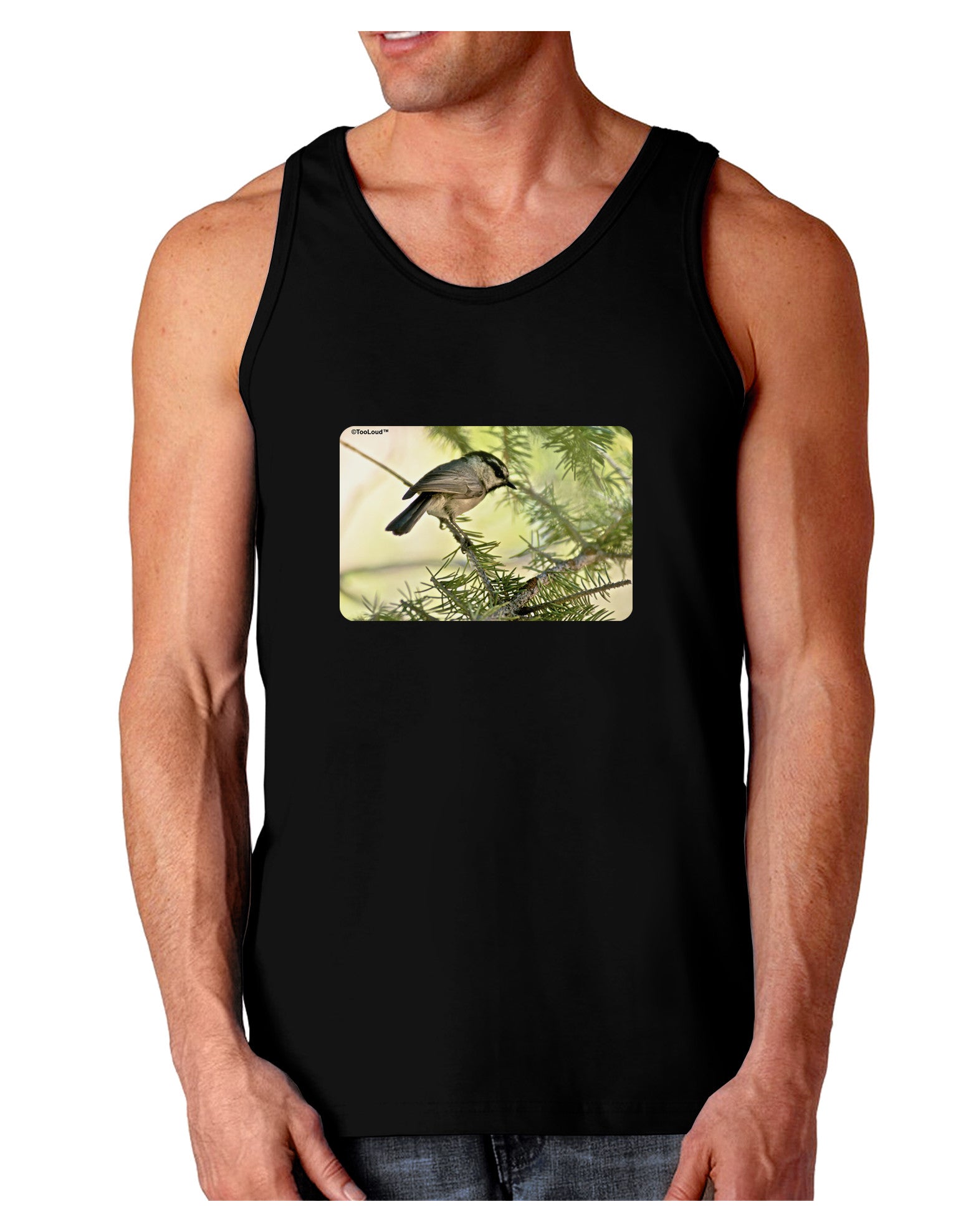 CO Chickadee Dark Loose Tank Top-Mens Loose Tank Top-TooLoud-Black-Small-Davson Sales
