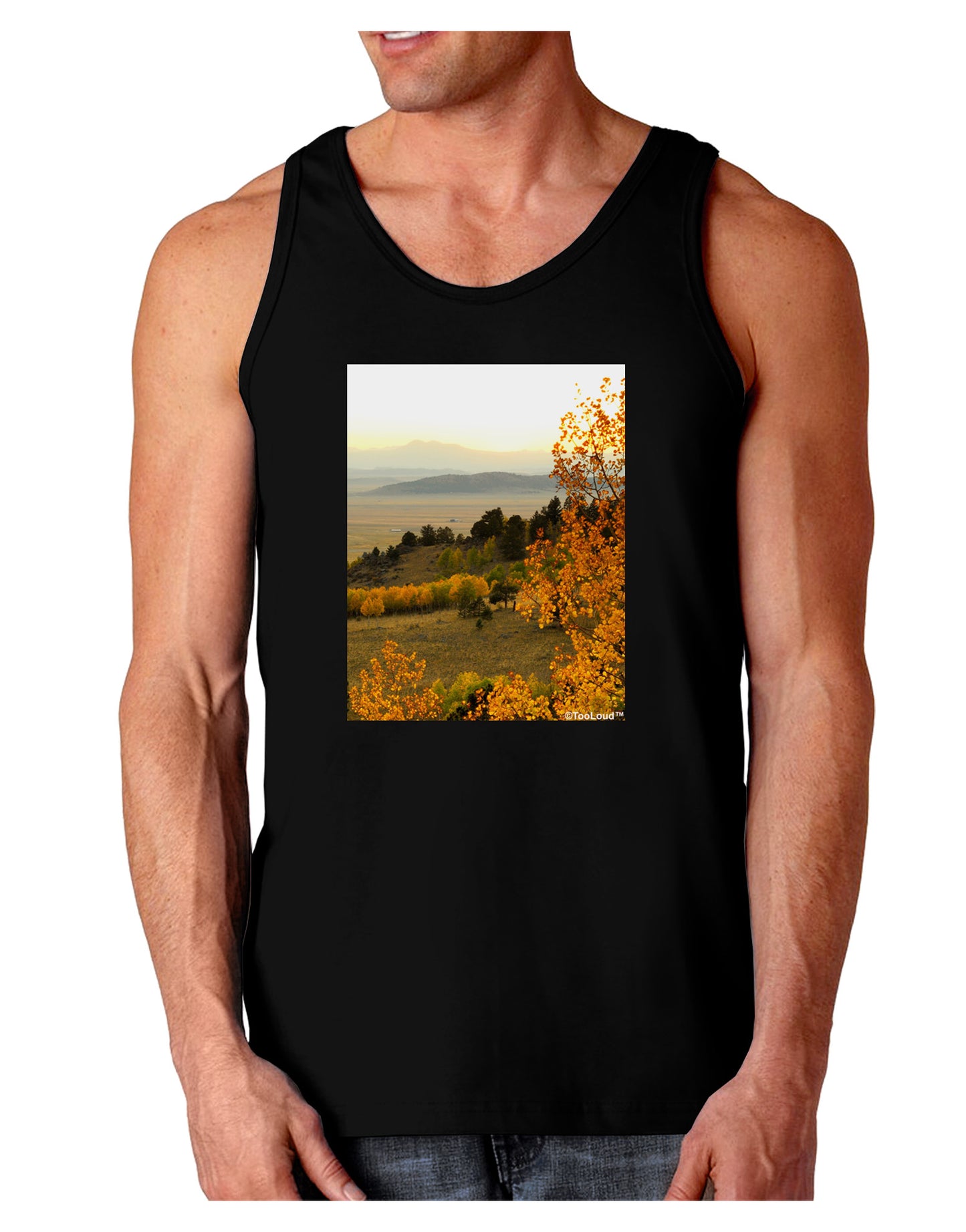 Nature Photography - Gentle Sunrise Dark Loose Tank Top by-Mens Loose Tank Top-TooLoud-Black-Small-Davson Sales