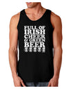 Full of Irish Cheer and Green Beer Dark Loose Tank Top by TooLoud-Mens Loose Tank Top-TooLoud-Black-Small-Davson Sales