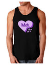 Meh Candy Heart Purple - Valentines Day Dark Loose Tank Top by TooLoud-Mens Loose Tank Top-TooLoud-Black-Small-Davson Sales