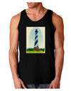 Watercolor Lighthouse 1 Dark Loose Tank Top-Mens Loose Tank Top-TooLoud-Black-Small-Davson Sales