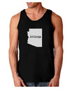 Arizona - United States Shape Dark Loose Tank Top by TooLoud-Mens Loose Tank Top-TooLoud-Black-Small-Davson Sales