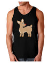 Cute Little Rudolph the Reindeer - Christmas Dark Loose Tank Top by TooLoud-Mens Loose Tank Top-TooLoud-Black-Small-Davson Sales