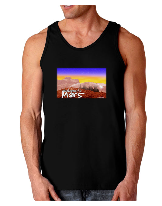 Welcome to Mars Dark Loose Tank Top-Mens Loose Tank Top-TooLoud-Black-Small-Davson Sales