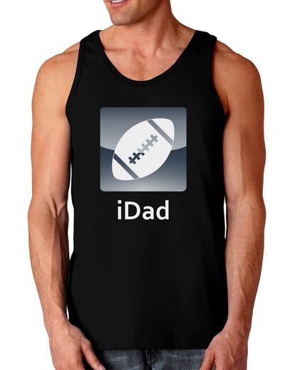 iDad Football Dark Loose Tank Top-Mens Loose Tank Top-TooLoud-Black-Small-Davson Sales