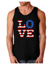 American Love Design Dark Loose Tank Top by TooLoud-Mens Loose Tank Top-TooLoud-Black-Small-Davson Sales