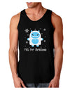 Yeti (Ready) for Christmas - Abominable Snowman Dark Loose Tank Top-Mens Loose Tank Top-TooLoud-Black-Small-Davson Sales