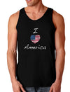 I Heart America Scribble Dark Loose Tank Top-Mens Loose Tank Top-TooLoud-Black-Small-Davson Sales