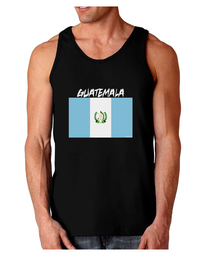 Guatamelan Flag Design Dark Loose Tank Top by TooLoud-Mens Loose Tank Top-TooLoud-Black-Small-Davson Sales