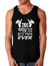 This Guy Has the Best Papa Ever Dark Loose Tank Top-Mens Loose Tank Top-TooLoud-Black-Small-Davson Sales