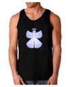 Snow Angel Design - Winter Dark Loose Tank Top-Mens Loose Tank Top-TooLoud-Black-Small-Davson Sales