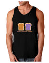 Cute PB and J Design - Made for Each Other Dark Loose Tank Top by TooLoud-Mens Loose Tank Top-TooLoud-Black-Small-Davson Sales