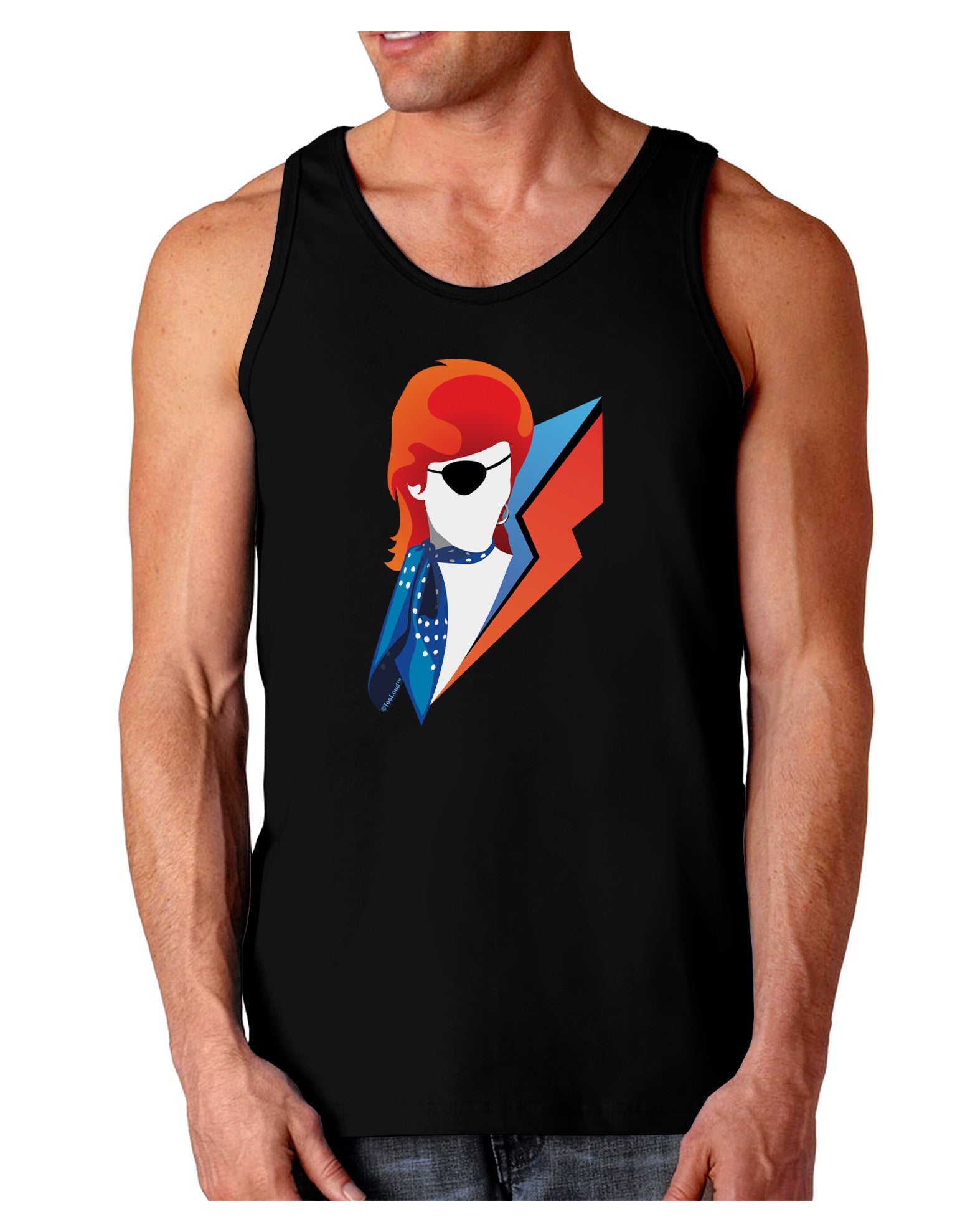 The Glam Rebel Dark Loose Tank Top-Mens Loose Tank Top-TooLoud-Black-Small-Davson Sales