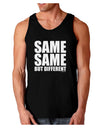 Same Same But Different Dark Loose Tank Top-Mens Loose Tank Top-TooLoud-Black-Small-Davson Sales