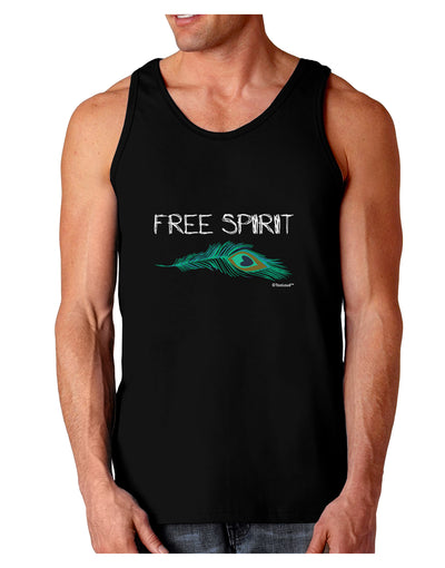 Graphic Feather Design - Free Spirit Dark Loose Tank Top by TooLoud-Mens Loose Tank Top-TooLoud-Black-Small-Davson Sales