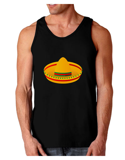 Sombrero Design Dark Loose Tank Top by TooLoud-Mens Loose Tank Top-TooLoud-Black-Small-Davson Sales