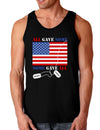 All Gave Some Some Gave All Dark Loose Tank Top-Mens Loose Tank Top-TooLoud-Black-Small-Davson Sales