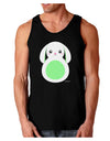 Cute Bunny with Floppy Ears - Green Dark Loose Tank Top by TooLoud-Mens Loose Tank Top-TooLoud-Black-Small-Davson Sales