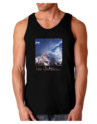 Go Outside Mountain Dark Loose Tank Top by TooLoud-Mens Loose Tank Top-TooLoud-Black-Small-Davson Sales