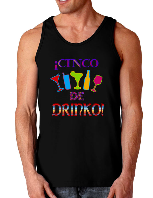 Cinco de Drinko! Dark Loose Tank Top-Mens Loose Tank Top-TooLoud-Black-Small-Davson Sales