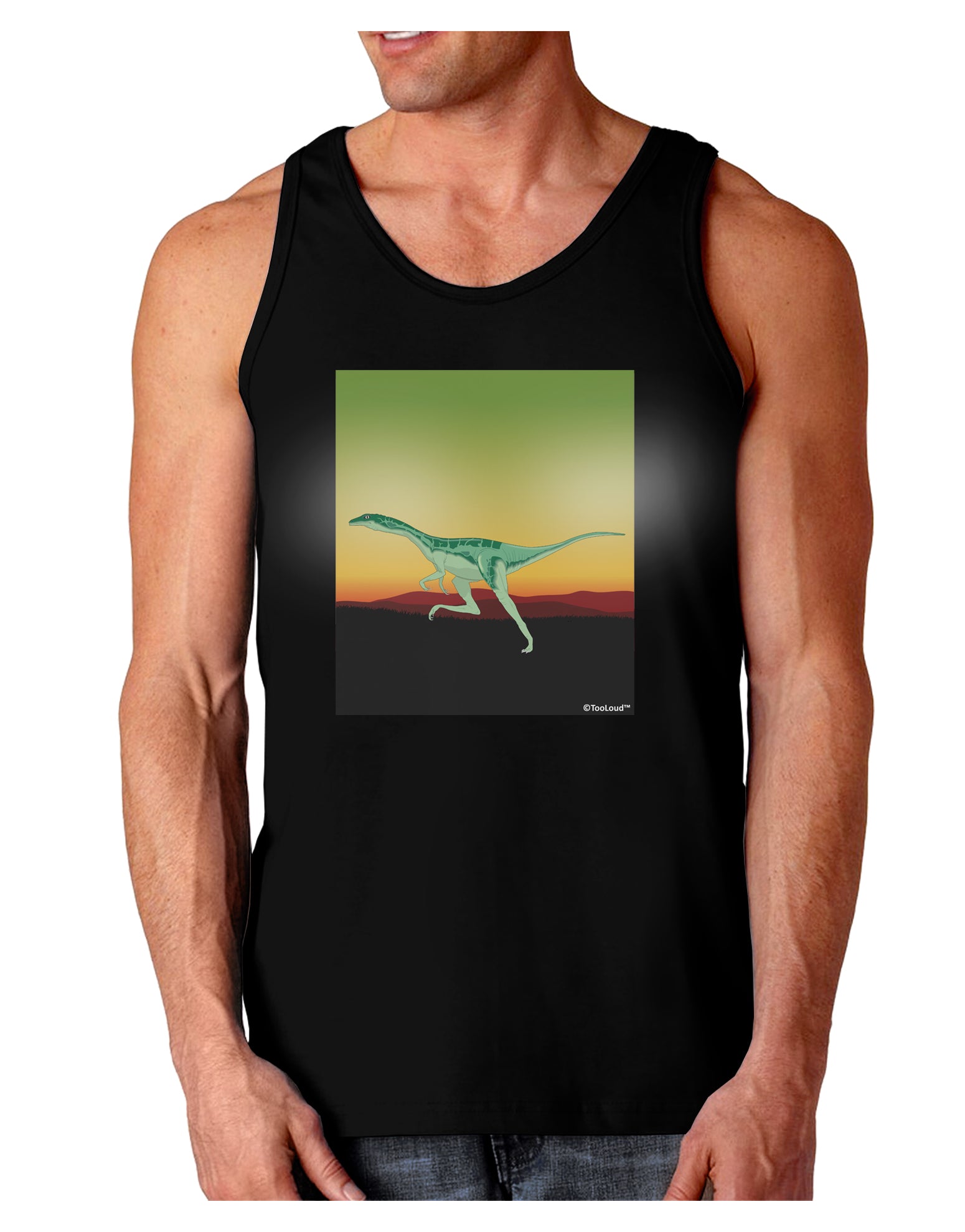 Ornithomimus Velox - Without Name Dark Loose Tank Top by TooLoud-Mens Loose Tank Top-TooLoud-Black-Small-Davson Sales