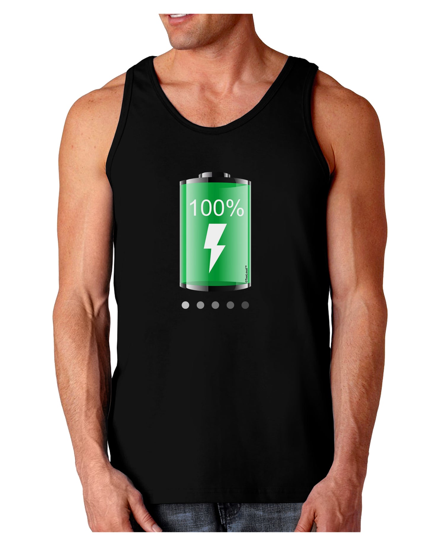Full Energy 100 Percent Dark Loose Tank Top-Mens Loose Tank Top-TooLoud-Black-Small-Davson Sales