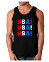 USA! USA! USA! Dark Loose Tank Top-Mens Loose Tank Top-TooLoud-Black-Small-Davson Sales