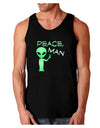 Peace Man Alien Dark Loose Tank Top